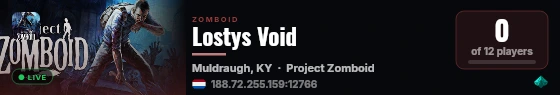 Lostys Void live status badge