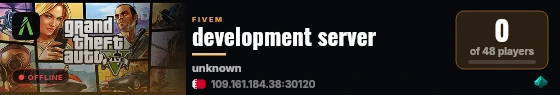 development server live status badge