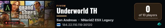 Underworld TH live status badge
