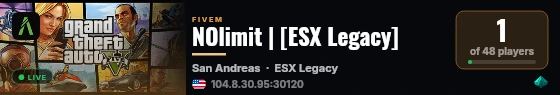 NOlimit | [ESX Legacy] live status badge