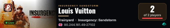 Louis Vuitton live status badge