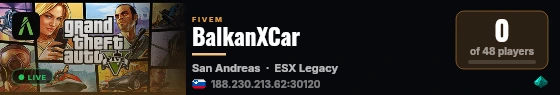 BalkanXCar live status badge