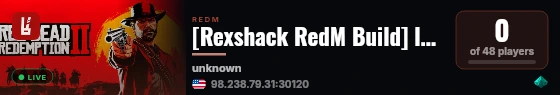 [Rexshack RedM Build] local dev cowpoke live status badge