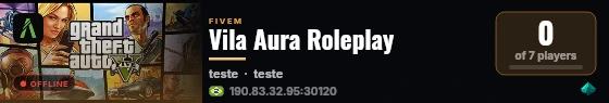 Vila Aura Roleplay live status badge
