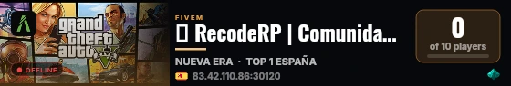 ✨ RecodeRP | Comunidad Hispanohablante live status badge