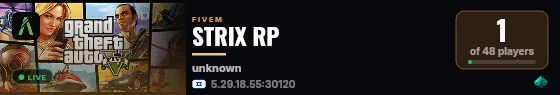 STRIX RP live status badge