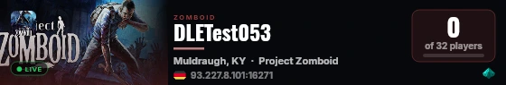DLETest053 live status badge