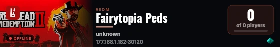 Fairytopia Peds live status badge