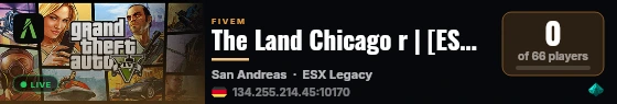 The Land Chicago r | [ESX Legacy] live status badge