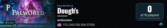 Dough's live status badge