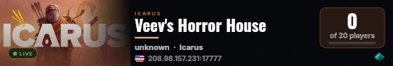Veev's Horror House live status badge
