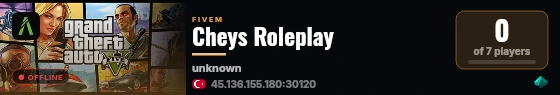 Cheys Roleplay live status badge