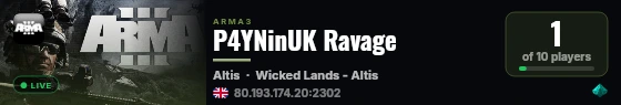 P4YNinUK Ravage live status badge