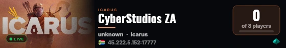CyberStudios ZA live status badge