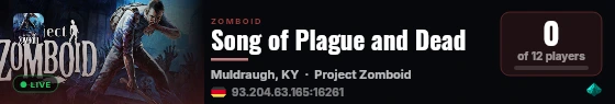 Song of Plague and Dead live status badge