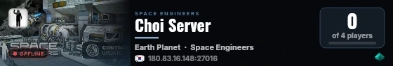 Choi Server live status badge