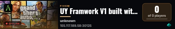UY Framwork V1 built with FiveM Basic Server! live status badge