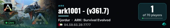 ark1001 - (v361.7) live status badge