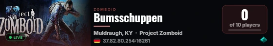 Bumsschuppen live status badge