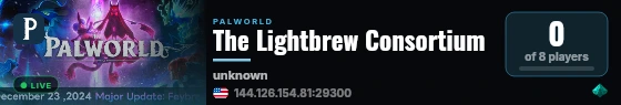 The Lightbrew Consortium live status badge