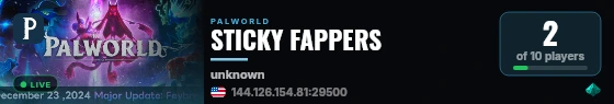 STICKY FAPPERS live status badge