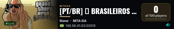 [PT/BR] ※ BRASILEIROS VIDA DE MAGNATA ※ | FREEROAM [ GANG - CORP - PVP - DRIFT ] BVM live status badge