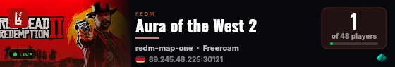 Aura of the West 2 live status badge