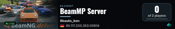 BeamMP Server live status badge