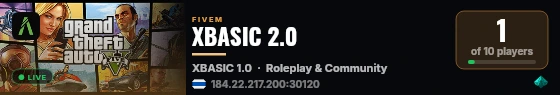 XBASIC 2.0 live status badge