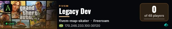 Legacy Dev live status badge