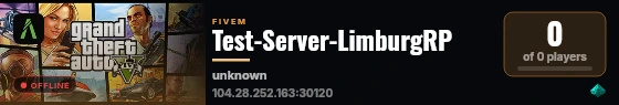 Test-Server-LimburgRP live status badge