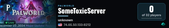 SomeToxicServer live status badge