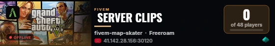  SERVER CLIPS live status badge