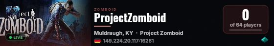 ProjectZomboid live status badge