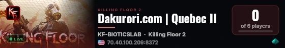 Dakurori.com | Quebec II live status badge