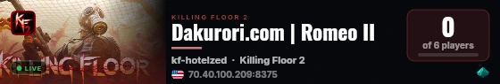 Dakurori.com | Romeo II live status badge
