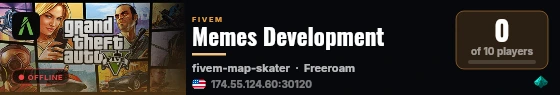 Memes Development live status badge