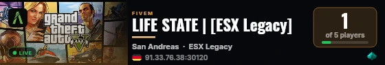 LIFE STATE | [ESX Legacy] live status badge