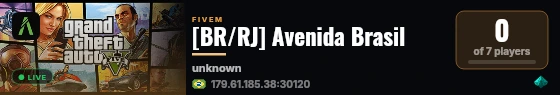 [BR/RJ] Avenida Brasil live status badge