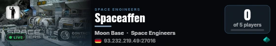 Spaceaffen live status badge