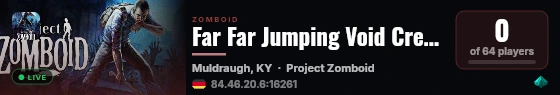 Far Far Jumping Void Crew Stadium Over Ravenswatchwatch in a co live status badge