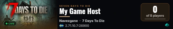 My Game Host live status badge
