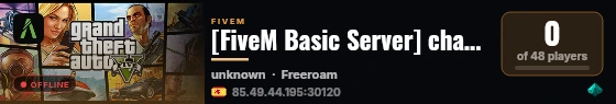 [FiveM Basic Server] change-me live status badge