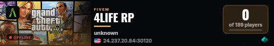4LIFE RP live status badge