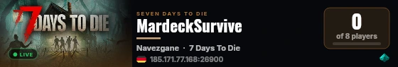 MardeckSurvive live status badge