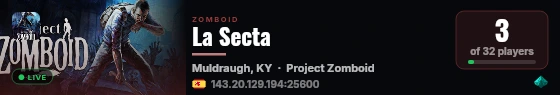 La Secta live status badge