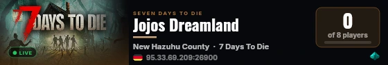 Jojos Dreamland live status badge
