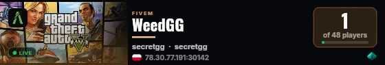 WeedGG live status badge