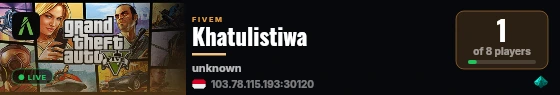 Khatulistiwa live status badge