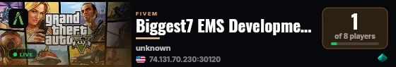 Biggest7 EMS Development live status badge